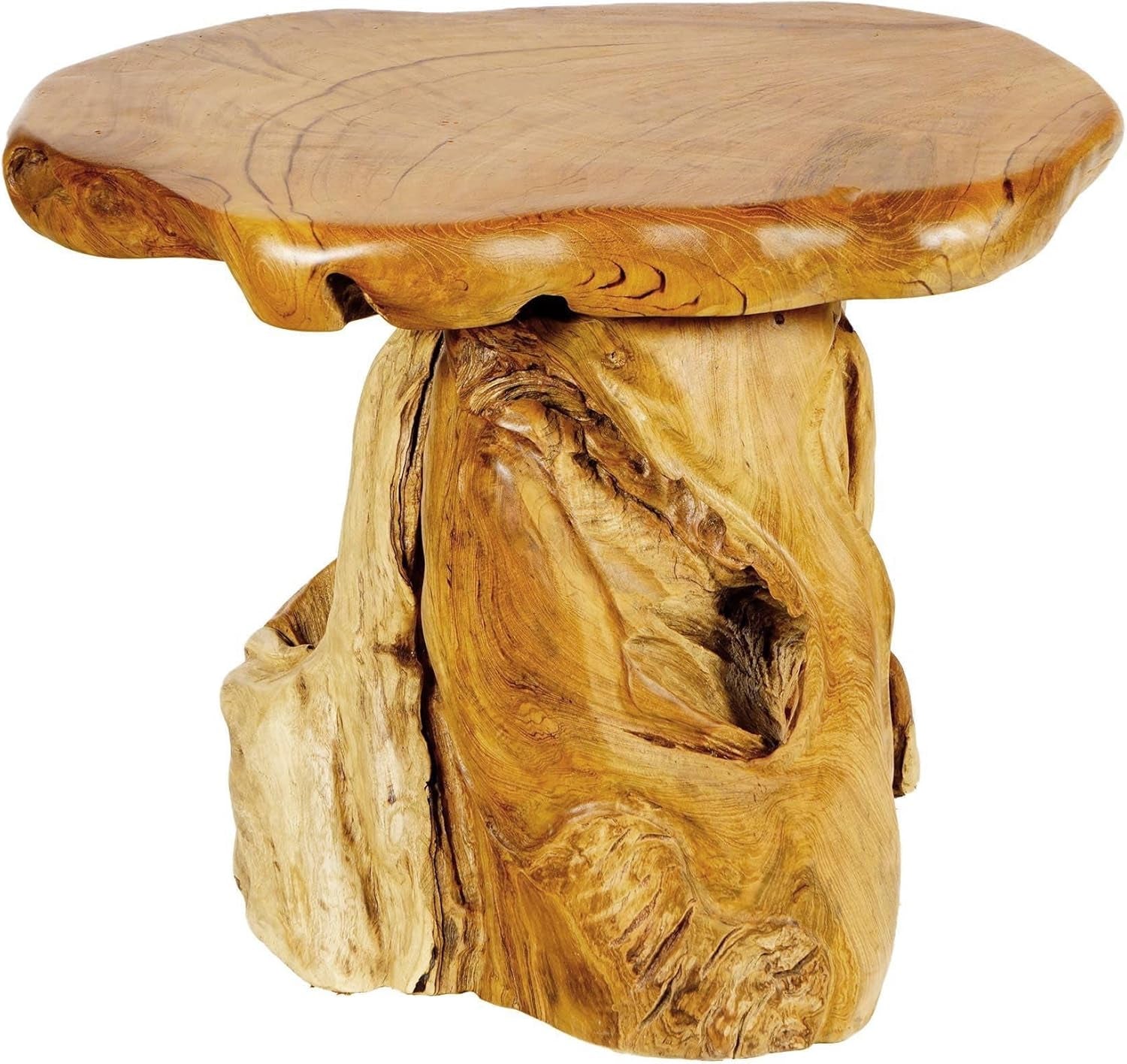 Windalf Beistelltisch ANCALAGON 66 Cm Kleiner Nachttisch Handarbeit Wurzelholz