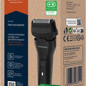 GRUNDIG MS 6330 Herrenrasierer, 60 Min Betriebszeit, Ausklappbarer Langhaarschneider, 3-Fach Schneidsystem, Gehäuse Aus 74% Recyceltem Kunststoff, Weltweite Nutzung, Schwarz