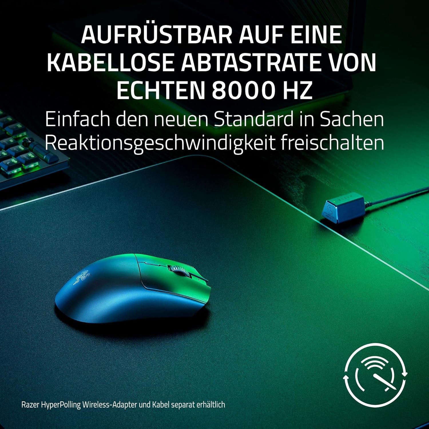 Razer Viper V3 Hyperspeed - Kabellose Esports Gaming-Maus - Focus Pro 30K DPI Sensor - Bis Zu 280 Std. Akku, Mechanische Maus-Switches 2Th Generation - Kabellose Abtastrate 4000Hz- Pc/Mac | Schwarz