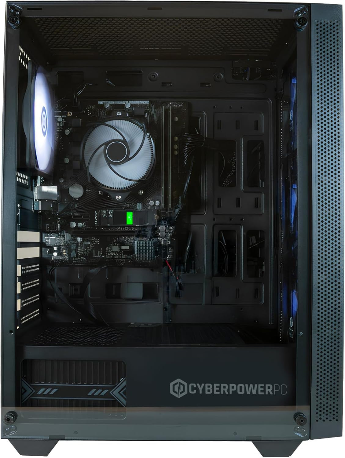 CYBERPOWERPC Regiment Gaming-Pc - AMD Ryzen 5 4600G with Radeon Grafik, 8GB RAM, 500GB Nvme SSD, 450W PSU, Windows 11, Sylph RGB