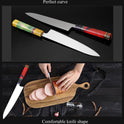 XITUO Slicing Filleting Knife VG10 High Carbon Stainless Steel Blade Japanese Kitchen Chef Nakiri Cleaver Knife Solidified Wood