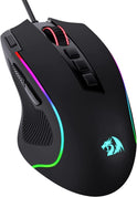 Redragon M612 Predator RGB Gaming Maus, 8000 DPI Kabelgebundene Optische Maus Mit 11 Programmierbaren Tasten & 5 Hintergrundbeleuchtungsmodi, Software Unterstützt DIY Keybinds Rapid