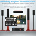 Nobsound Hifi 5.1 Kanal Bluetooth Verstärker Stereo Heimkino Power Amp Subwoofer Verstärker Audio Amplifier