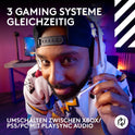 Logitech G Astro A50 LIGHTSPEED Kabellose Gaming-Headset + Basisstation (Gen 5), PRO-G GRAPHENE, 3-System-Umschaltung, USB-C Für Xbox, PS5, Pc/Mac Oder Nintendo Switch & Switch 2, Bluetooth - Weiß