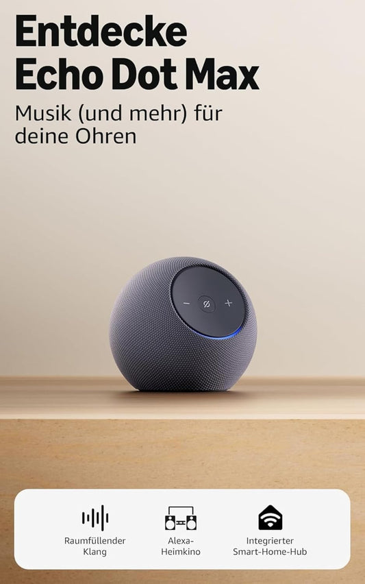 Echo Dot Max (Neueste Generation) + OSRAM Alexa-Steckdose