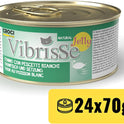 Croci Vibrisse Nassfutter in Gelee Für Katzen Auf Basis Von Thunfisch Und Weißfischen, Köstliches Gelee, 24 X 70 G