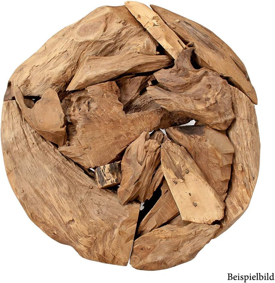 Teak Couchtisch Bosco-60Cm Natural Massivholz Teakwurzel Wohnzimmertisch Tisch