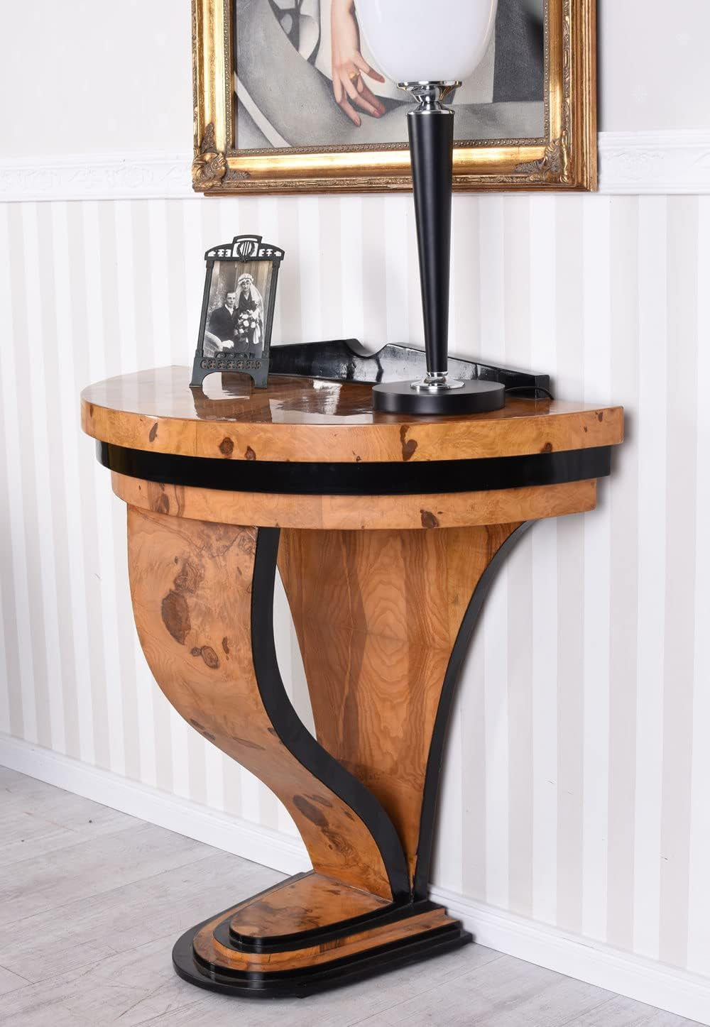 Art Deco Konsole Bauhaus Wandtisch Holztisch Tischkonsole Antik Wurzelholz Cat986 Palazzo Exklusiv