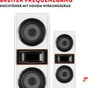 Fenton SHF700W - Hifi Lautsprecher Stereo Set Für Ihre Heimkino Hifi Anlage, 400 Watt Standlautsprecher Paar, Passive Lautsprecher Boxen Für TV, Stereo- Und Surround-Sound-Systeme - Weiß