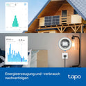 Tapo S110E WLAN Und Bluetooth Smart Relaisschalter, Dry/Wet Contact, 1 Kanal, 10A, Lichtschalter, Garagentoröffner, Energieerfassung, Kompatibel Mit Alexa, Matter, Kein Hub Erforderlich