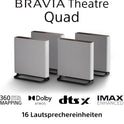 Sony BRAVIA Theatre Quad - Home Entertainment-System Mit Vier Kabellosen Lautsprechern, 360 Spatial Sound Mapping, Klangfeldoptimierung, 3-Wege-Lautsprecher, Dolby Atmos/Dts:X