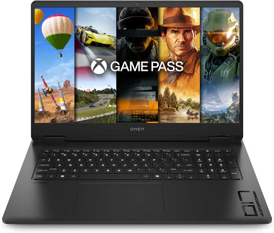 HP Omen Gaming Laptop | 17,3 Zoll Fhd-Display - 144 Hz | AMD Ryzen 5 8645HS | 16 GB DDR5 RAM (2X8 GB) | 512 GB SSD | NVIDIA Geforce RTX 4050 (6GB) | QWERTZ | Windows 11 | 3 Monate Gamepass | Schwarz
