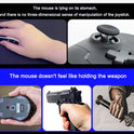 Shooting Game Mouse Gun style Vertical Handle Grip Trigger Features Pistol Vertical Dedicated Wired Peripheral