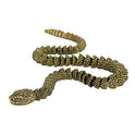 Antique Cobra Copper Ornaments Antique Old 3D Live Snake Showroom Decoration Rattlesnake Crafts
