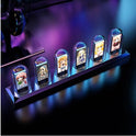 RGB Digital Tube Clock LED Glow IPS Color Screen DIY Analog Digital Tube Night Light Game Desktop Home Decoration