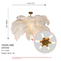 Feather pendant lamp for bedroom lighting