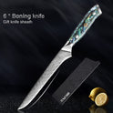XITUO Damascus Steel Chef Knife Set Fine1-5 PCS Kitchen Knives Abalone shell handle Santoku knife
