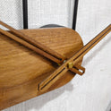 Creative Wall Clock for Living Room, Solid Wood and Metal Artistic Decorative Clock