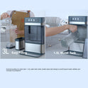 Large water tank household fully automatic chewing continuous crushed ice granule ice making machine