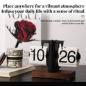 Retro flip digital clock, battery - powered mechanical clock for home & office decor