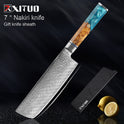 XITUO 1-9Pcs Damascus Chef Knife Razor Sharp Japanese Knife For Kitchen Cuisine Meat Cut Kiritsuke Nakiri Peeling Cooking Knife