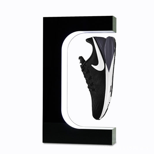Magnetic levitation acrylic platform desktop advertising rotating display platform Magnetic levitation shoe display rack