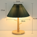 Pleated Vintage Lamp Nordic Bedroom Living Room Simple Modern Home Cozy Creative Bedside Lamp