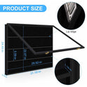Large Sports Card Display Cases. Wooden, UV - protected acrylic fronts. For football, basketball, hockey cards.