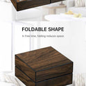Multifunctional Cigar Ashtray Foldable Walnut Wood Box Include Cigar Cutter Holder And Hole Opener Smoking Accessories