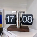 Retro flip digital clock, battery - powered mechanical clock for home & office decor