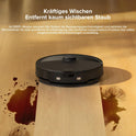 Roborock Q10 X5 Saugroboter Mit Wischfunktion, 10.000 Pa Saugkraft, Dual Anti-Tangle System, Jawscrapers Bürste, Intelligente Hindernisvermeidung, Saug Und Wischroboter Für Tierhaare&Teppiche, Schwarz