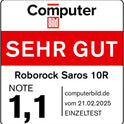Roborock Saros 10R Saugroboter Mit Wischfunktion&Angebbarem Wischmopp, 22,000 Pa, 7,98Cm Ultra-Slim Design, Starsight System 2.0, Zero-Tangle System