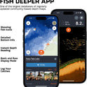 Deeper Smart Sonar Pro+ 2 Fischfinder Echolot – Mit Tiefenmesser Und Gps-Sender | Angeln Im Kajak, Boot Oder Beim Eisangeln | Mit Kostenloser App