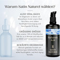 Satin Naturel Hyaluron Serum Hochdosiert 100Ml – Bio Hyaluronsäure Serum Gesicht – Anti-Aging Feuchtigkeitsserum – Vegan – 24H Feuchtigkeit – Gesichtspflege Für Frauen Und Männer