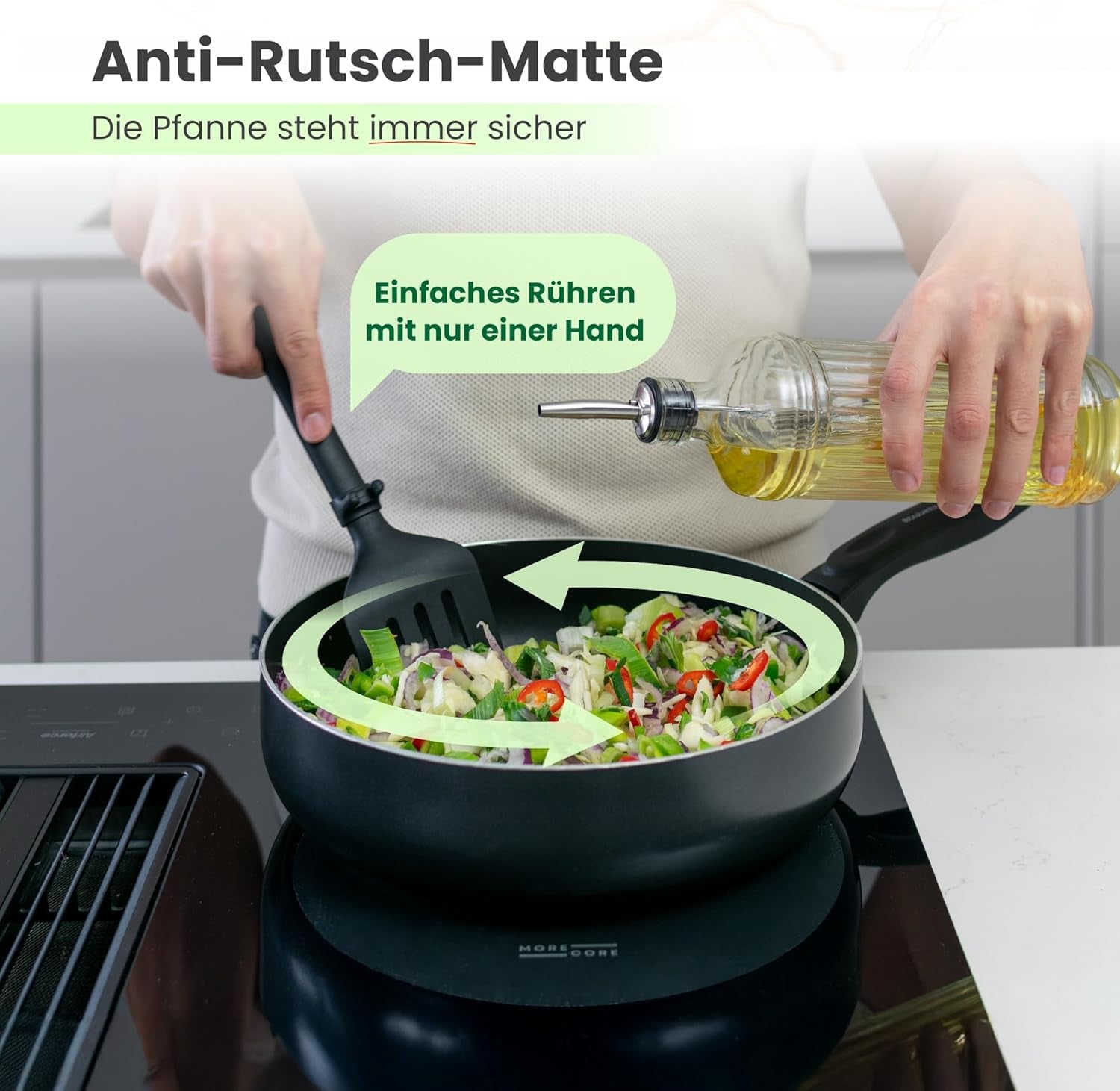 Induktionsschutzmatte | Herdabdeckplatte | Herdabdeckung Induktionsfeld | Kochfeld Abdeckung | Induktionsmatte | Abdeckung Induktionskochfeld | Silikon Matte | Herdabdeckplatten | 5 Stück