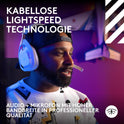 Logitech G Astro A50 LIGHTSPEED Kabellose Gaming-Headset + Basisstation (Gen 5), PRO-G GRAPHENE, 3-System-Umschaltung, USB-C Für Xbox, PS5, Pc/Mac Oder Nintendo Switch & Switch 2, Bluetooth - Weiß