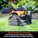 Lawnmaster Ocumow®16 Mähroboter Kabellos Für Rasenflächen Bis Zu 200 ㎡ Hindernisvermeidung Geräuscharmer Mähroboter Ohne Begrenzungskabel VBRM16 Plus