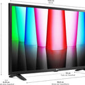 LG 32LQ63006LA TV 80 Cm (32 Zoll) Full HD Fernseher (Google Assistant, 60 Hz, Smart TV) [Modelljahr 2022], Schwarz