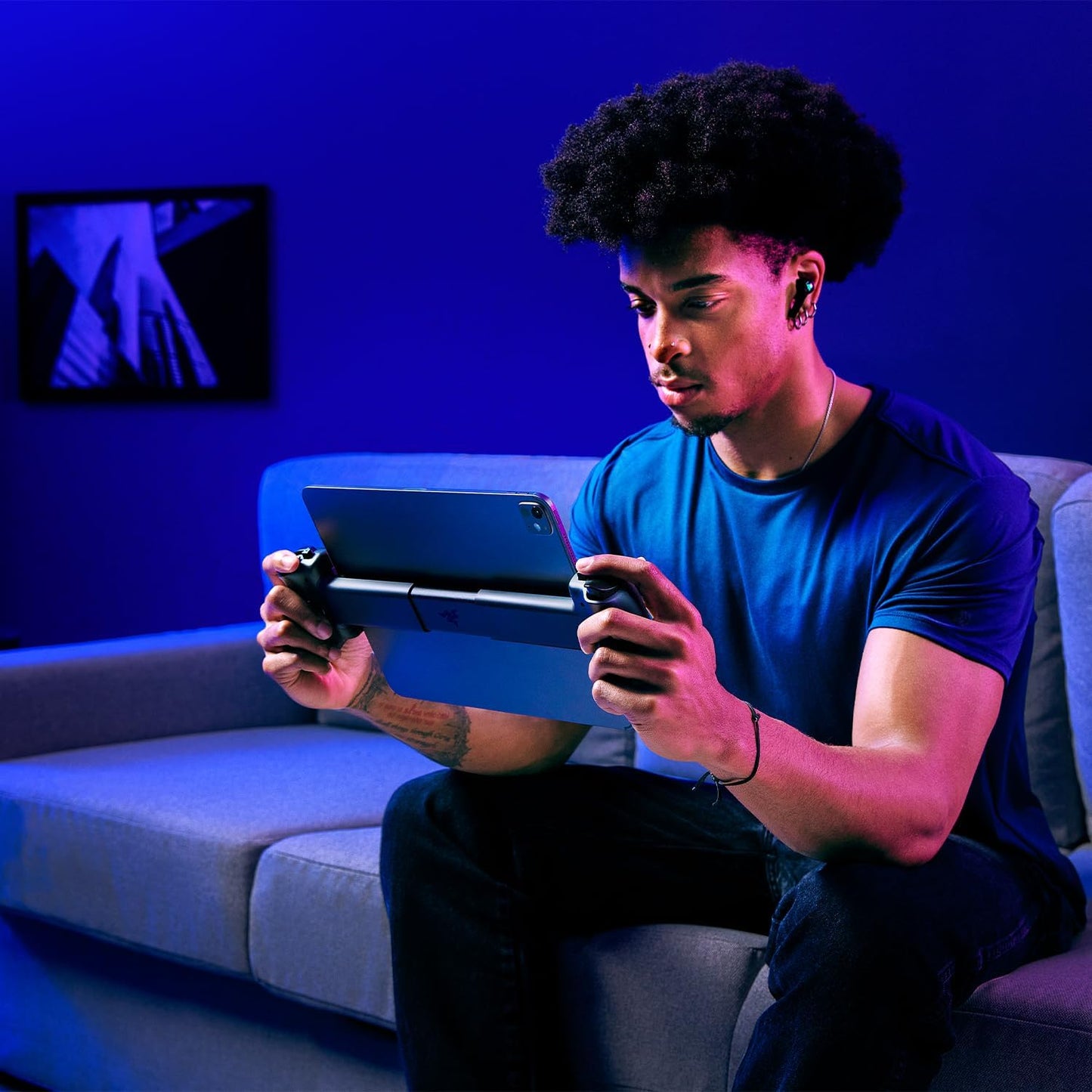 Razer Kishi V3 Pro XL - USB-C Gaming-Controller Für Fullsize-Tablets - Ipads & Android-Tablets Bis Zu 13" - Plug-And-Play - Anti-Drift-Analogsticks - Sensa HD Haptik - Nexus App, Schwarz