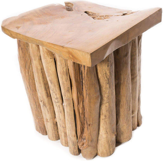Windalf Mittelalter Sitz Hocker RIGA H: 47 Cm Unikat Handarbeit Aus Wurzelholz