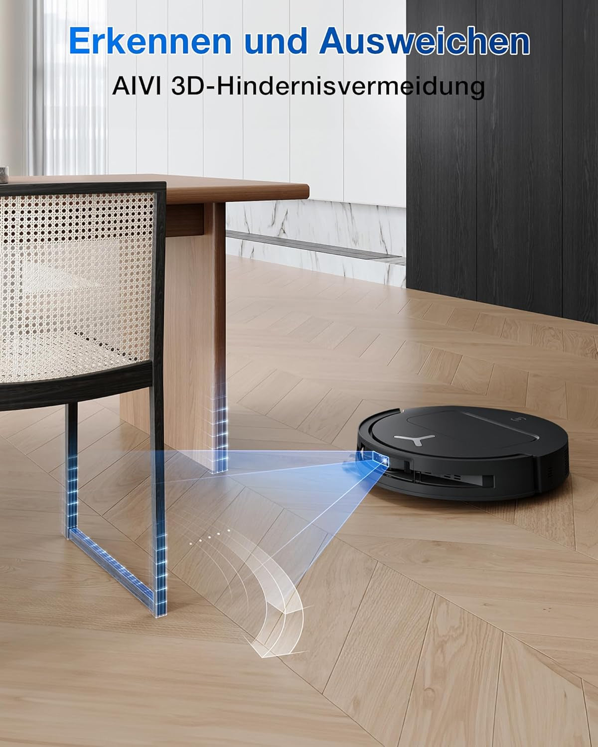 ECOVACS DEEBOT T50 OMNI Gen2 Saugroboter Mit Wischfunktion, 21.000 Pa, Ausziehbare Seitenbürste Und Mopp, Zerotangle 2.0, Moppwäsche Mit 75°C Heißem Wasser, All-In-One Station, Ultradünn 81 Mm,Schwarz