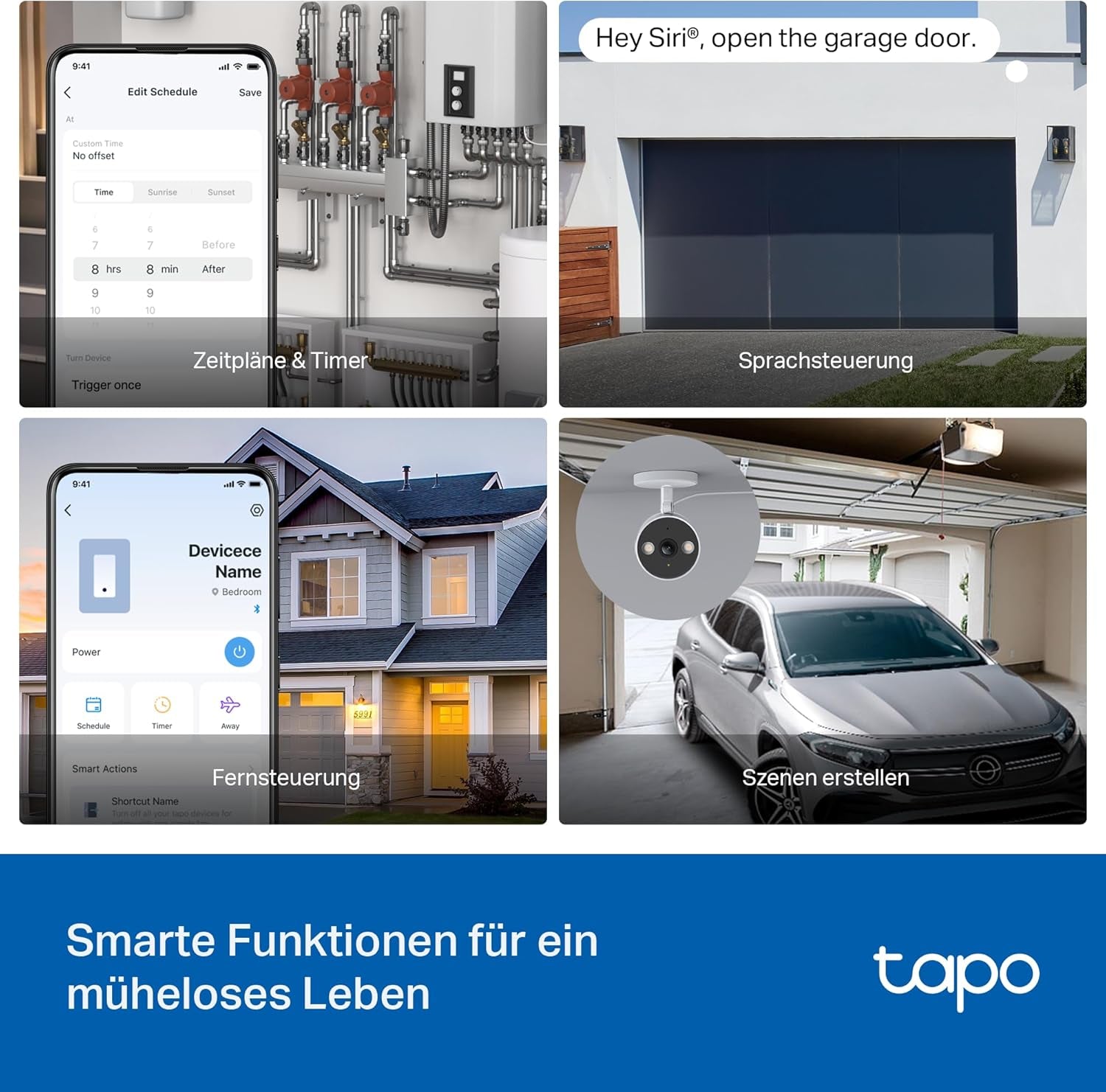 Tapo S110E WLAN Und Bluetooth Smart Relaisschalter, Dry/Wet Contact, 1 Kanal, 10A, Lichtschalter, Garagentoröffner, Energieerfassung, Kompatibel Mit Alexa, Matter, Kein Hub Erforderlich