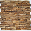 HO-1-006 - 1 Qm Teak Holz Wandverblender Wurzelholz Schwemmholz Altholz - Fliesen Lager Verkauf Stein-Mosaik Herne NRW