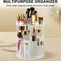 Make up Organizer, 360 Grad Drehende Justierbare Schmucksachen Und Kosmetischer Ausstellungsstand, 8 Schichten Bilden Aufbewahrungsbehälter - Kristallklar