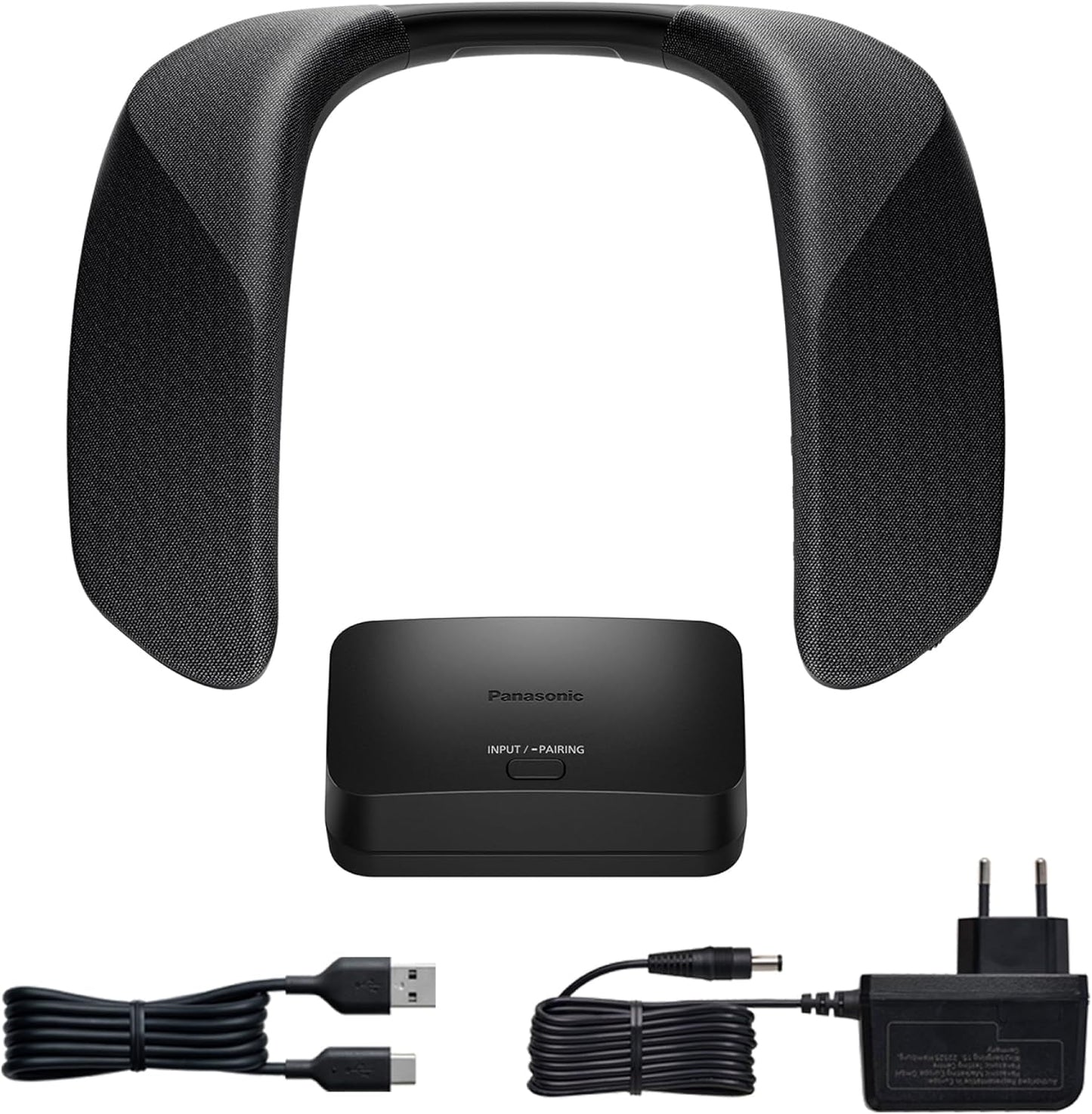 Panasonic SC-GNW30 Kabelloser Heimkino Nacken-Lautsprecher Surround Sound System Mit Integriertem Mikrofon; HDMI 2.1, USB, Bluetooth 9H Akkulaufzeit, Kompatibel Mit TV, PC, Macos, Ps4/Ps5/Switch/Xbox