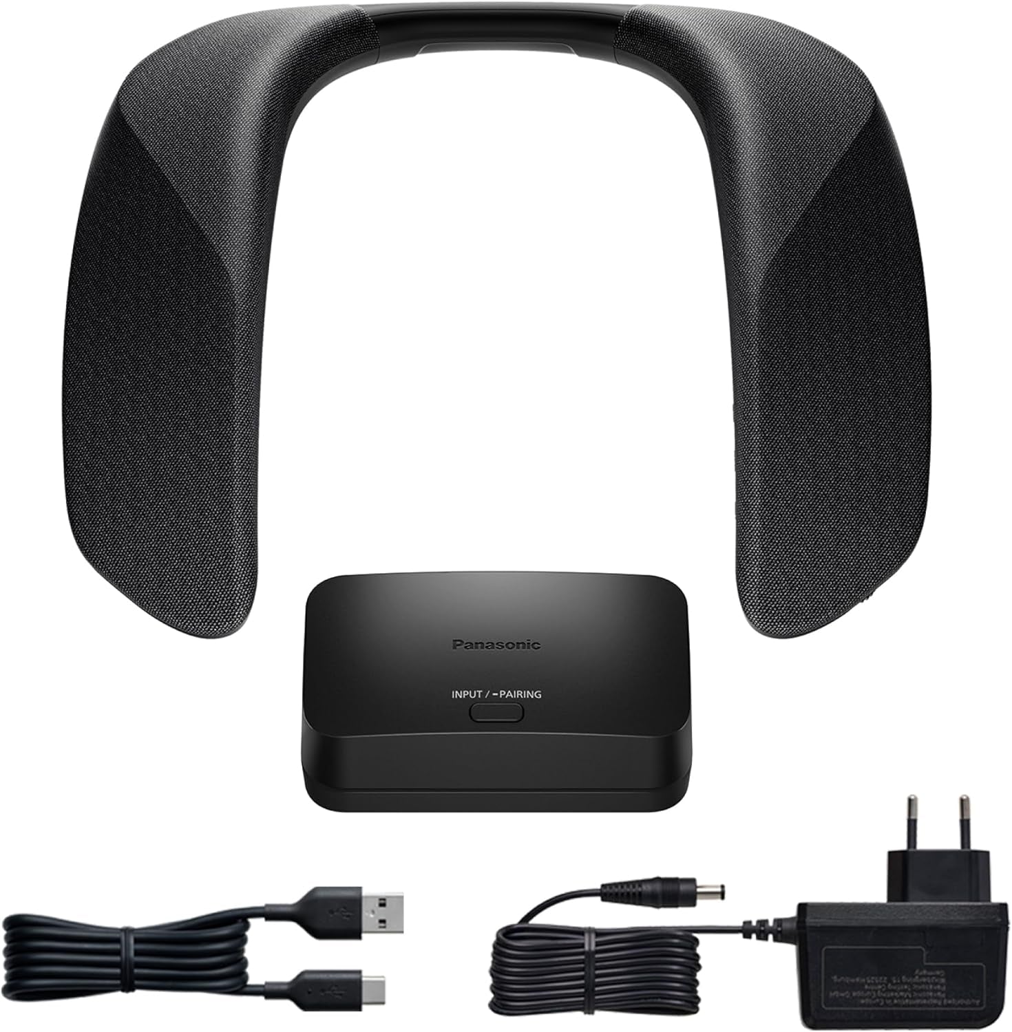 Panasonic SC-GNW30 Kabelloser Heimkino Nacken-Lautsprecher Surround Sound System Mit Integriertem Mikrofon; HDMI 2.1, USB, Bluetooth 9H Akkulaufzeit, Kompatibel Mit TV, PC, Macos, Ps4/Ps5/Switch/Xbox