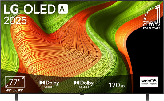 LG OLED77B59LA TV 77 Zoll (195 Cm) 4K OLED AI TV (Α8 Gen2 4K AI Prozessor, Webos 25, 120Hz) [Modelljahr 2025]