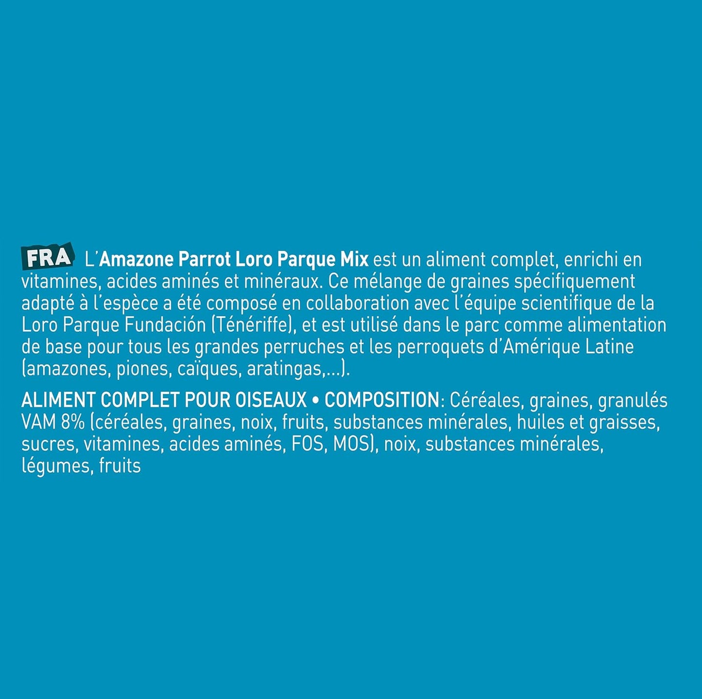 VERSELE-LAGA – Prestige Loro Parque Amazonas-Papageienmischung – Angereicherte, Vollständige Und Abwechslungsreiche Samenmischung – 15 Kg