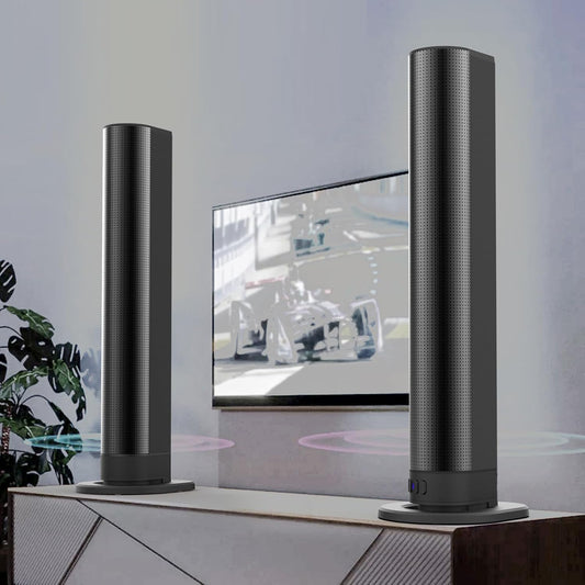 Bewinner 3D-Stereo-Heimkino-Soundbar Mit Bluetooth 5.3, 40W Tv-Soundbar Für Fernseher & PC, Kabelloses Surround Sound System Mit Reichweite Bis 10M