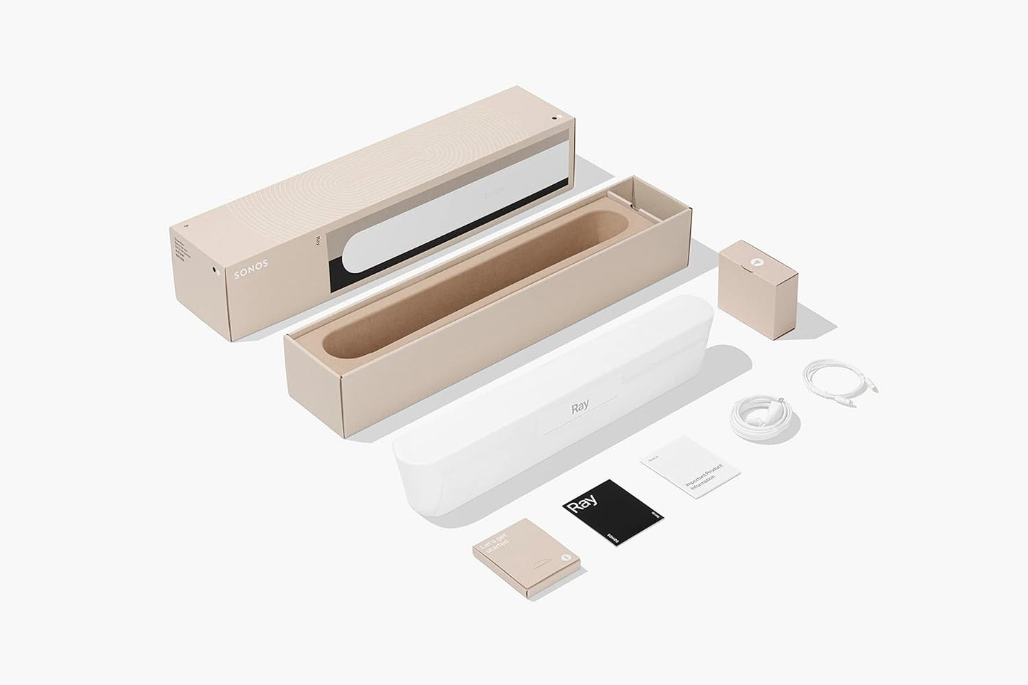 Sonos Ray Soundbar – Einzigartig Kompakte All-In-One-Soundbar Mit Blockbuster-Sound Für Filme, Spiele Und Wlan-Musikstreaming – Kompatibel App Und Apple Airplay – in Weiß